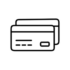 Poster - Two credit cards on a clean background for payment and financial transactions