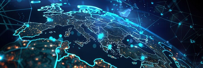Poster - Exploring digital connectivity and big data transfer in Western Europe with AI technology and telecommunications