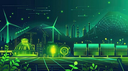 Poster - Innovative green hydrogen concept as a sustainable energy solution from renewable resources like solar and wind power