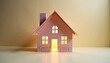 © Vladimir - Glowing Paper House Cutout for Real Estate Agencies and Home Security Marketing