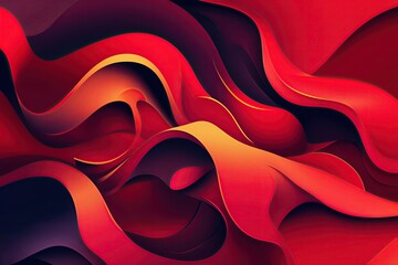 Poster - Dynamic Red Abstract Background Vector Art for Contemporary Design Projects
