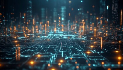 Aufkleber - Futuristic AI technologies