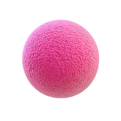 Wall Mural - Pink Sphere with Textured Surface for  Use Isolated on transparent background