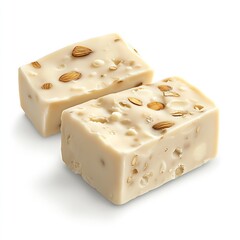 Aufkleber - Natural handmade soap bars adorned with almond pieces and grains for luxurious skincare : Generative AI