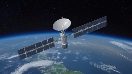 Poster - Agentic AI enhancing satellite communication networks with real-time adjustments.