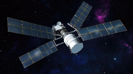 Poster - Agentic AI enhancing satellite communication networks with real-time adjustments.