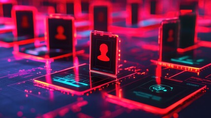 Poster - Ethical AI policy enforcement tool scanning data privacy concerns.