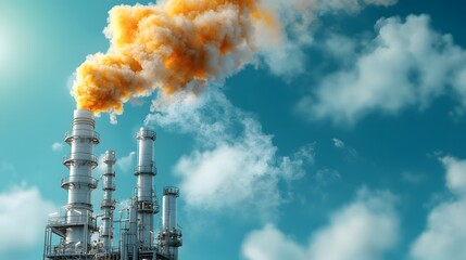 Poster - sustainable green energy facility utilizing recycled chemicals for eco friendly fuel production with