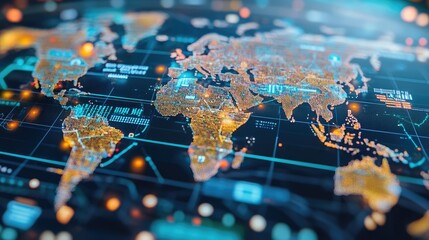 Poster - Global AI governance platform visualizing compliance with digital security laws.