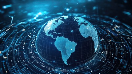 Poster - Global AI governance platform visualizing compliance with digital security laws.