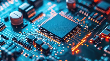 Poster - Low-power microchips enhancing energy-efficient computing.