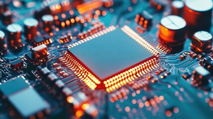 Poster - Low-power microchips enhancing energy-efficient computing.