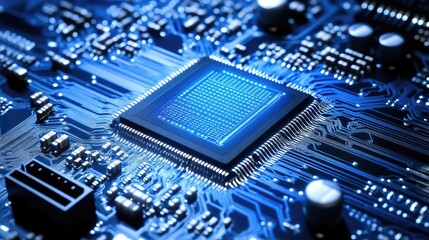 Poster - Low-power microchips enhancing energy-efficient computing.