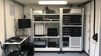Poster - Quantum-hybrid computing setup accelerating complex calculations.
