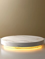 Poster - Natural stone 3D podium, soft warm lighting, earthy textures, organic ambiance, premium aesthetic, artistic depth, elegant minimalism, product showcase perfection, no watermark, no trademark, copy