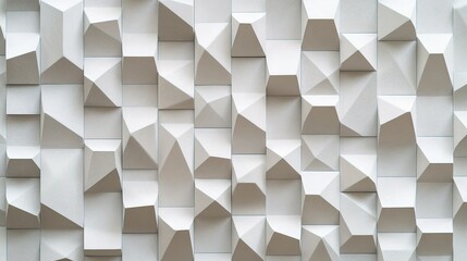 Poster - White Geometric Texture with Clean Lines for Modern Background