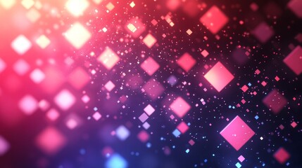 Poster - Colorful Cubes Symbolizing Document Management System Concepts Showcase Abstract Digital Data Flow in a Futuristic Scene