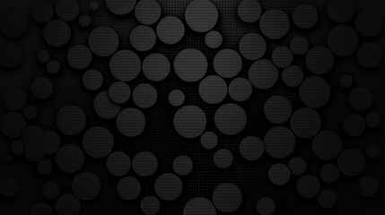 Poster - Dark Abstract Background with Repeating Circular Pattern