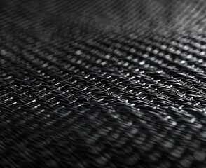Poster - Dark Abstract Wave Texture Background