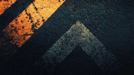 Aufkleber - Dark Grunge Texture with Orange and Black Diagonal Lines