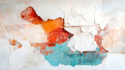 Poster - Vintage abstract watercolor canvas, featuring soft, faded washes and intricate textures, evoking a sense of nostalgia and artistic elegance in a timeless style.