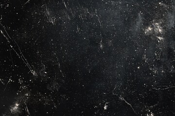 Poster - Dark Night Sky with Glimmering Stars and Cosmic Dust