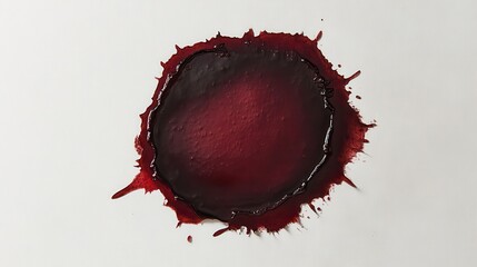 Aufkleber - Dark Red Blood Splatter on White Background