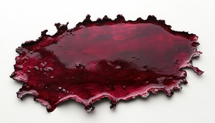 Poster - Dark Red Paint Splatter on White Background