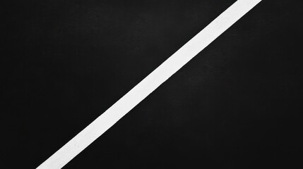 Poster - Diagonal White Line on Black Textured Background