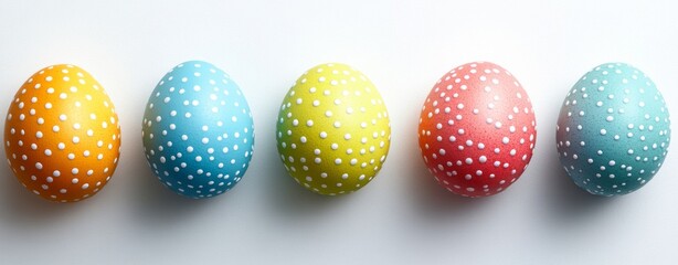 Poster - A dynamic collection of vibrant, glossy balls scattered on a white base, crafting a cheerful and whimsical scene