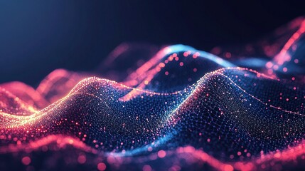 Poster - Abstract Digital Background with Creative Shapes and Flowing Lines