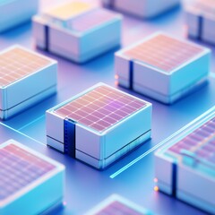 Poster - Modern Digital Illustration of Solar Energy Technology Concept