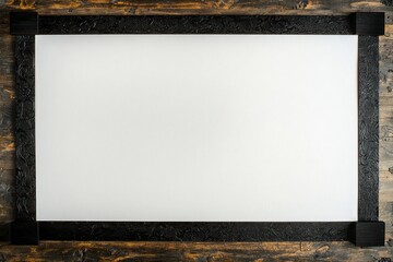 Wall Mural - 3D floating product packaging mockup on sleek reflective podium with blank copy space.