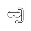 © Noni - Diving mask line icon
