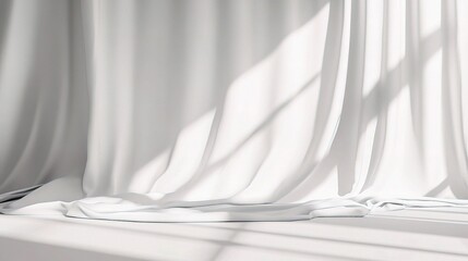 Poster - Minimalistic Light Grey Background for Product Photography Setup
