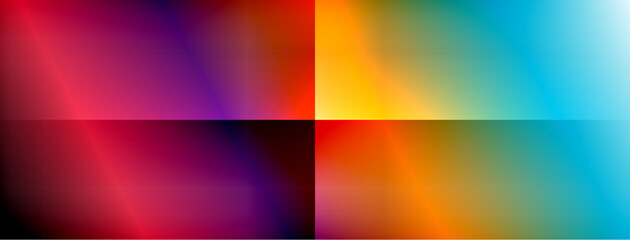 Poster - Colorful gradient with lines made of shadow and light. Creative background