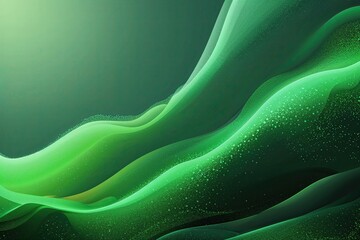 Poster - Vibrant Green Abstract Grainy Gradient Background Design for Contemporary Wallpapers