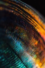 Poster - Abstract Macro Photograph of Multicolored Textured Surface