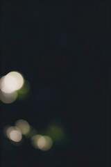 Wall Mural - Soft, glowing circles of light create a bokeh effect against a dark background. The delicate lights are scattered, giving a sense of depth and tranquility.