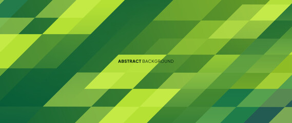 Poster - Green abstract background with abstract geometry shapes that form a unique and beautiful pattern.	