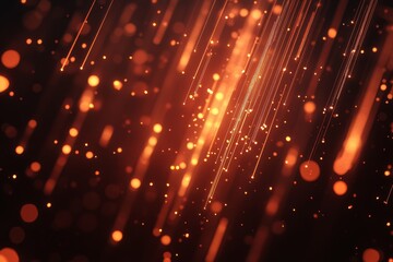 Poster - explore an abstract background featuring glowing data points in a minimal topaz layout. this vibrant