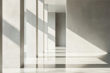 Poster - Minimalist Interior Design with Natural Light and Shadows