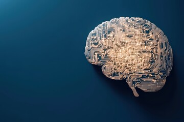 Poster - AI Powered Brain for Advanced Text Knowledge Transfer System Concept Illustration
