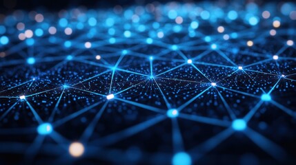 Poster - Abstract Network Connection: Digital Nodes and Lines