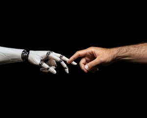 Aufkleber - Convergence of Consciousness Immersive AI Collaboration Visualizing Technological Empathy and Human-Machine Symbiosis in Next-Generation Ethical Innovation