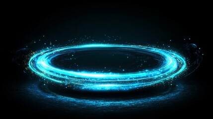 Poster - Three-dimensional luminous swirls of an abstract nature add depth and intrigue