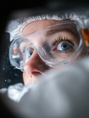 Poster - Next-Gen Lab Safety Immersive Biotech Research Visual Exploring Precision, Protection, and Cutting-Edge Scientific Innovation in High-Performance Professional Environments