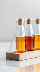 Poster - Minimalist Scientific Elegance Advanced Laboratory Sample Display with Precision Glass Vessels - Next-Gen Research and Analytical Innovation Showcase