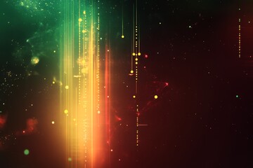 Poster - this colorful abstract background features vibrant lights and gradient effects, creating a captivati