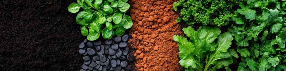 Poster - Regenerative Agriculture Palette Soil Diversity and Sustainable Urban Farming Aesthetic - Eco-Innovative Microgreen Production Breakthrough
